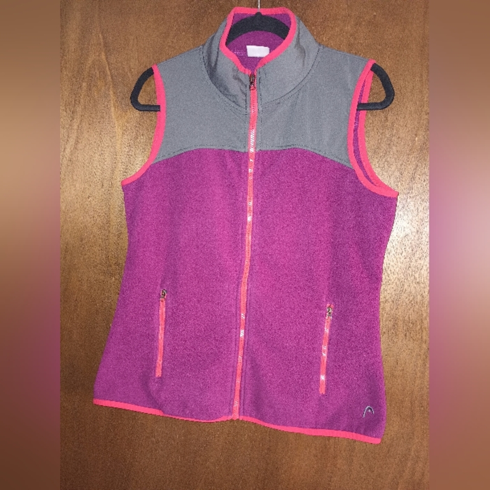 Head Fleece Zip-Up Vest Size L